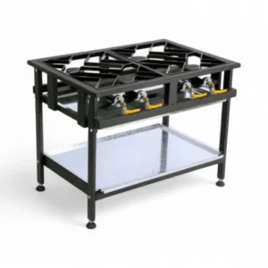 BOILING TABLE GAS - COMMERCIAL - 4 BURNER STAGGERED