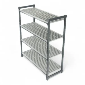 BASICS 4 TIER VENTED SHELF 460MM W X 915MM L X 1830MM H