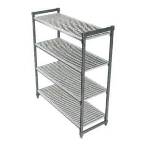 BASICS 4 TIER VENTED SHELF 610MM W X 1070MM L X 1830MM H