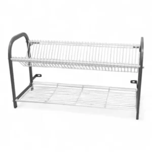 CROCKERY RACK WALL MOUNTED 3 SHELF - 1105MM - 106 LARGE PLATES + CUP SHELF
