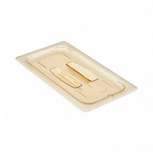 HIGH HEAT LID WITH HANDLE AMBER FOR 1/3 HIGH HEAT PANS