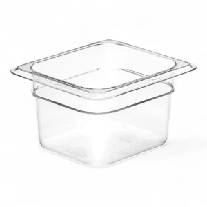 GN FOODPAN 1/6 POLYCARBONATE CLEAR 100MM D