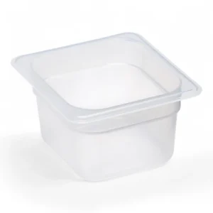 POLYPROPYLENE GN 1/6 FOODPAN TRANSLUSCENT 100M D