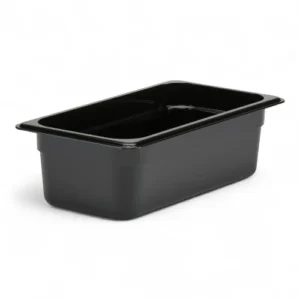 GN FOODPAN 1/3 POLYCARBONATE BLACK 100MM D