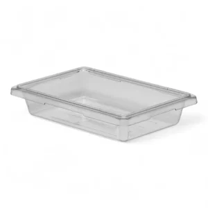 STORAGE BOX LARGE POLYCARBONATE CLEAR 46 W X 66CM L X 9CM H- 18.9LTR
