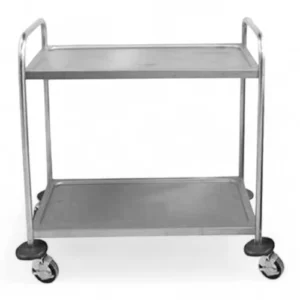 TEA TROLLEY S/STEEL GLOBAL - 2 SHELF - 910MM X 850MM X 540MM